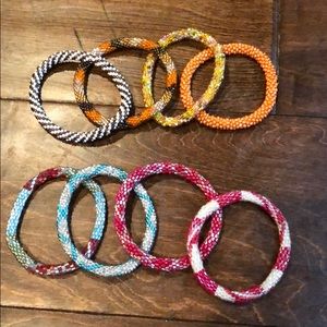 Glass Beaded Bracelets
